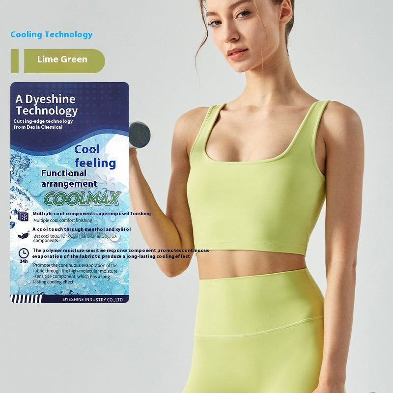 Fitness Vest With Chest Pad Yoga Bra - Bellarte Enchanté Fitness Vest With Chest Pad Yoga Bra